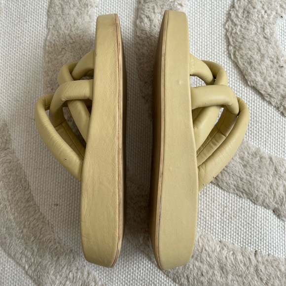 ASH Vanessa Skylight Puffy Yellow Leather Sandals 38 - Picture 6 of 9